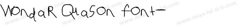 Wondar Quason font字体转换